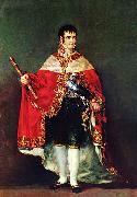 Francisco de Goya Portrait of Ferdinand VII of Spain in his robes of state Sweden oil painting artist